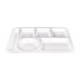 thumbnail image 1 of Commercial Grade Fast Food Trays Imitation Porcelain Compartment Plates For School And Institutional Cafeterias Durable Tableware, 1 of 4