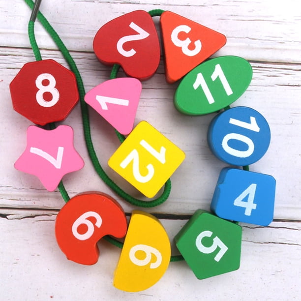 Clock Blocks Matching Puzzles Different Shapes Colors Teaching