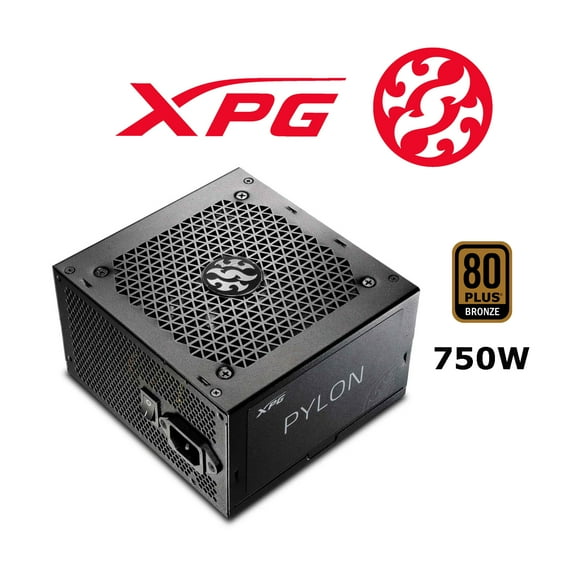 FUENTE DE PODER XPG PYLON 750W 80 PLU BRONZE PYLON750B-BKCUS