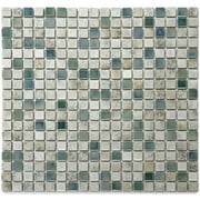 Solistone Terrene 12 in. x 12 in. Minerale Glazed Multicolor Porcelain Mosaic Wall Tile, Case of 10