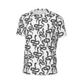 thumbnail image 6 of Wukai Hand Drawn Snake Print Men's Short-Sleeved Mesh T-Shirt,Quick-Dry Short Sleeve Workout T-Shirt-X-Small, 6 of 8