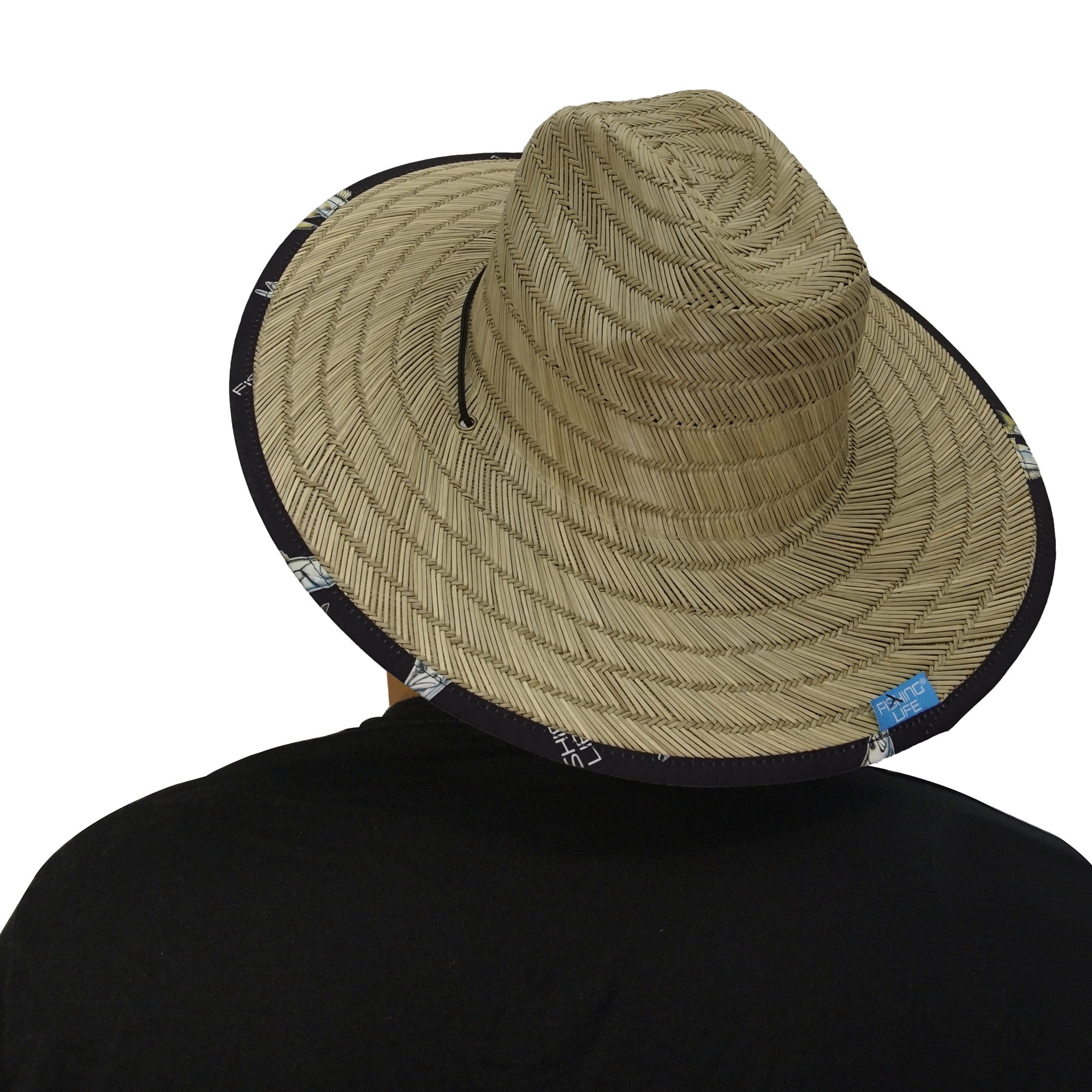 Fishing Life Snook Hat Straw Lifeguard Hat - Adult Unisex