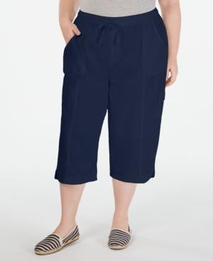 Pants Plus Cropped Stretch Pockets 