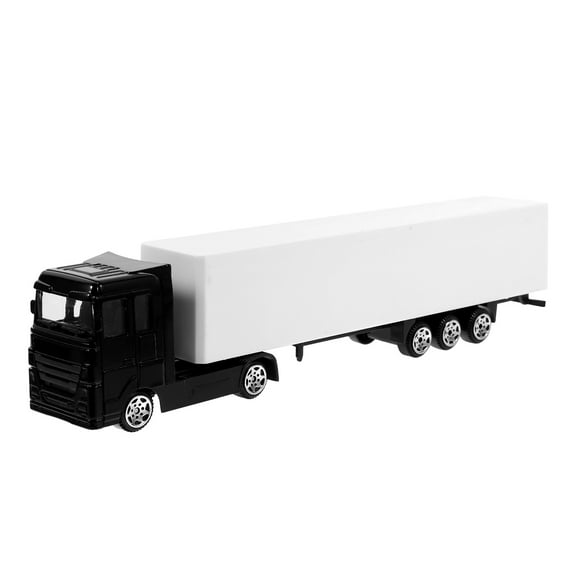 OUNONA Mini Container Truck Toy Model for Kids and Collectors - Realistic Die-Cast Container Truck Vehicle