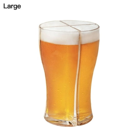 

Super Schooner 4 in 1 Drink Cup Container Acrylic Glass Mugs Set for Christmas Party Bars Home L