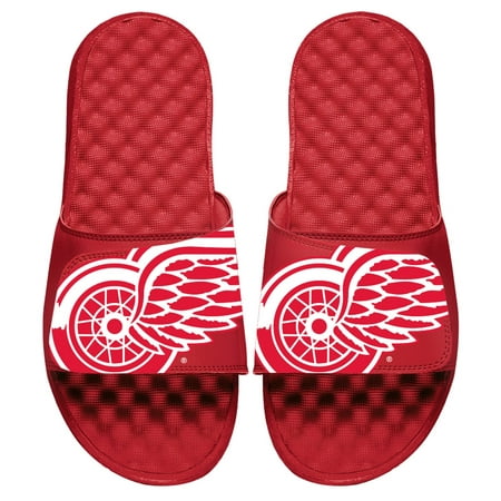 

Men s ISlide Red Detroit Red Wings Blown Up Logo Slide Sandals