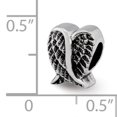 thumbnail image 2 of Beautiful Sterling Silver Reflections Heart Shaped Wings Bead, 2 of 2