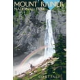 thumbnail image 4 of Mount Rainier National Park, Washington, Comet Falls and Elk (19x27 inches, Premium 500 Piece Jigsaw Puzzle for Adults and Family, Made in USA), 4 of 4