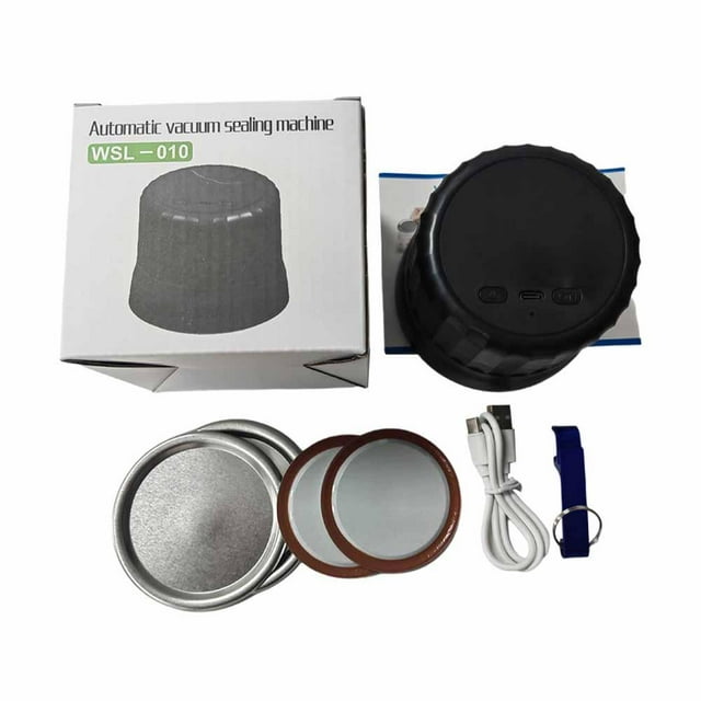 Electric Mason Jar Vacuum Sealer Kit Cordless Automatic Jar New G4 Sealer V2C0