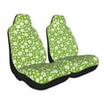 thumbnail image 2 of Naloa Green White Flowers Car Seat Covers 2PCs Front Car Seat Covers Universal fit for Most Cars SUVs and Trucks - 2 PCS, 2 of 5
