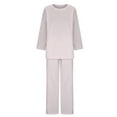 thumbnail image 7 of Fanxing Womens Sweat Suits And Jogger Sets Women Plus Size Oversized Dressy Pant Suits 3/4 Sleeve Tunic Tops 2 Piece Sweatsuits Lounge Matching Sets 2025, 7 of 7