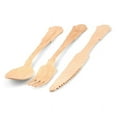 thumbnail image 4 of Smarty Silhouette Birch Wood Eco Friendly Disposable Wooden Cutlery Set (600 Guests), 4 of 6