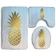 thumbnail image 1 of ABPHQTO Piñas Doradas Frescas Doradas Juego de alfombras de baño de 3 piezas Alfombra de baño Alfombra de contorno y tapa de inodoro ABPHQTO Cont-CHAPPLE-33115, 1 of 2
