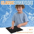 thumbnail image 3 of Strictly Briks Classic Baseplates 10" x 10" Stackable Brick Base Plate 100% Compatible with All Major Brands | Baseplate for Building Towers, Tables & More | 1 Black Baseplate, 3 of 7