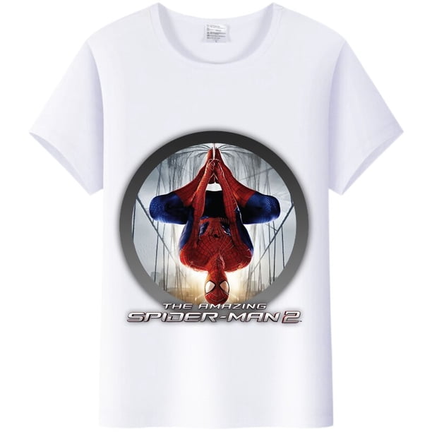 Camiseta de dibujos animados de Marvel para niños, ropa de amigos de Spiderman, blusa estética para mujer, camiseta blanca de manga corta, camisetas Harajuku xuanjing unisex