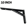 thumbnail image 1 of 1pcs Triangle Folding Angle Bracket 8-14inch Heavy Duty Metal DIY Collapsible Shelf Hinge Etrack Accessories Work Bench Hardware, 1 of 9