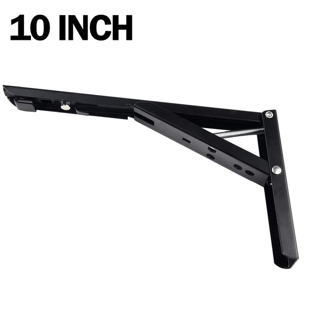 1pcs Triangle Folding Angle Bracket 8-14inch Heavy Duty Metal DIY Collapsible Shelf Hinge Etrack Accessories Work Bench Hardware