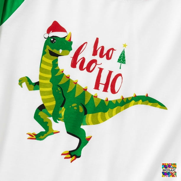 PatPat Mosaic Family Matching Colorful Dinosaur Christmas Pajamas Set Flame Resistant Walmart