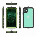 thumbnail image 5 of Dteck Full Body 360 Protective Shockproof Dirtproof Sandproof IP68 With Build in Screen Protector Phone Case, For iPhone 11 Pro (5.8 inch), green, 5 of 7