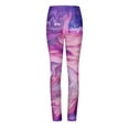 thumbnail image 6 of QATAINLAV Women's Butt Lift Tummy Control Leggings Gym Stretch High Waisted Tight Yoga Pants Trendy Marble Print Legging Trousers Deals Prime Purple XXL, 6 of 7