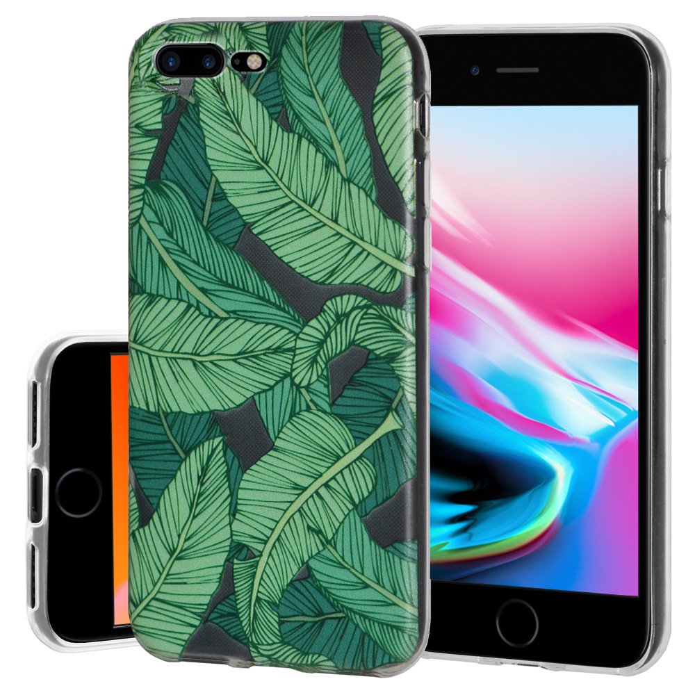 iPhone 8 Plus Case Screen Protector Combo, Premium Soft Clear TPU