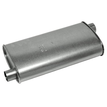 QTP 3in Weld-On 304SS Screamer Muffler Short Case w/Bolt-On QTEC Electric Cutout