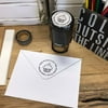 Personalized Round Self-Inking Rubber Stamp - The Cupcake