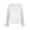 *White, variant on ClodeEU Women's Crew Neck Elastic Waist Cropped Sweatshirt,Ruffle Flare Long Sleeve Casual Pullover Tops ,Women's Plus L