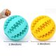 thumbnail image 2 of Pelota de juguete para perros, no tóxica, resistente a las mordeduras,perros, alimentos para mascotas, comedero para masticar dientes, bola de limpieza, verde, paquete de 2, azul y amarillo oso de fresa Juguete, 2 of 4