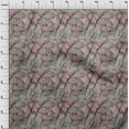 thumbnail image 4 of oneOone Georgette Viscose Dusty Teal Green Fabric Tropical Sewing Fabric By The Yard Printed Diy Clothing Sewing Supplies 42 Inch Wide, 4 of 6