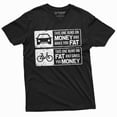 thumbnail image 3 of Bike T-Shirt Biker Cyclist Vs Car Tee Shirt Healthy Lifestyle Sports Shirt (Large Military Green), 3 of 6