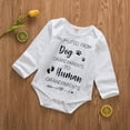 thumbnail image 3 of Douhoow Spring Casual Newborn Baby Long Sleeve Cotton Bodysuit Letters Jumpsuit, 3 of 7