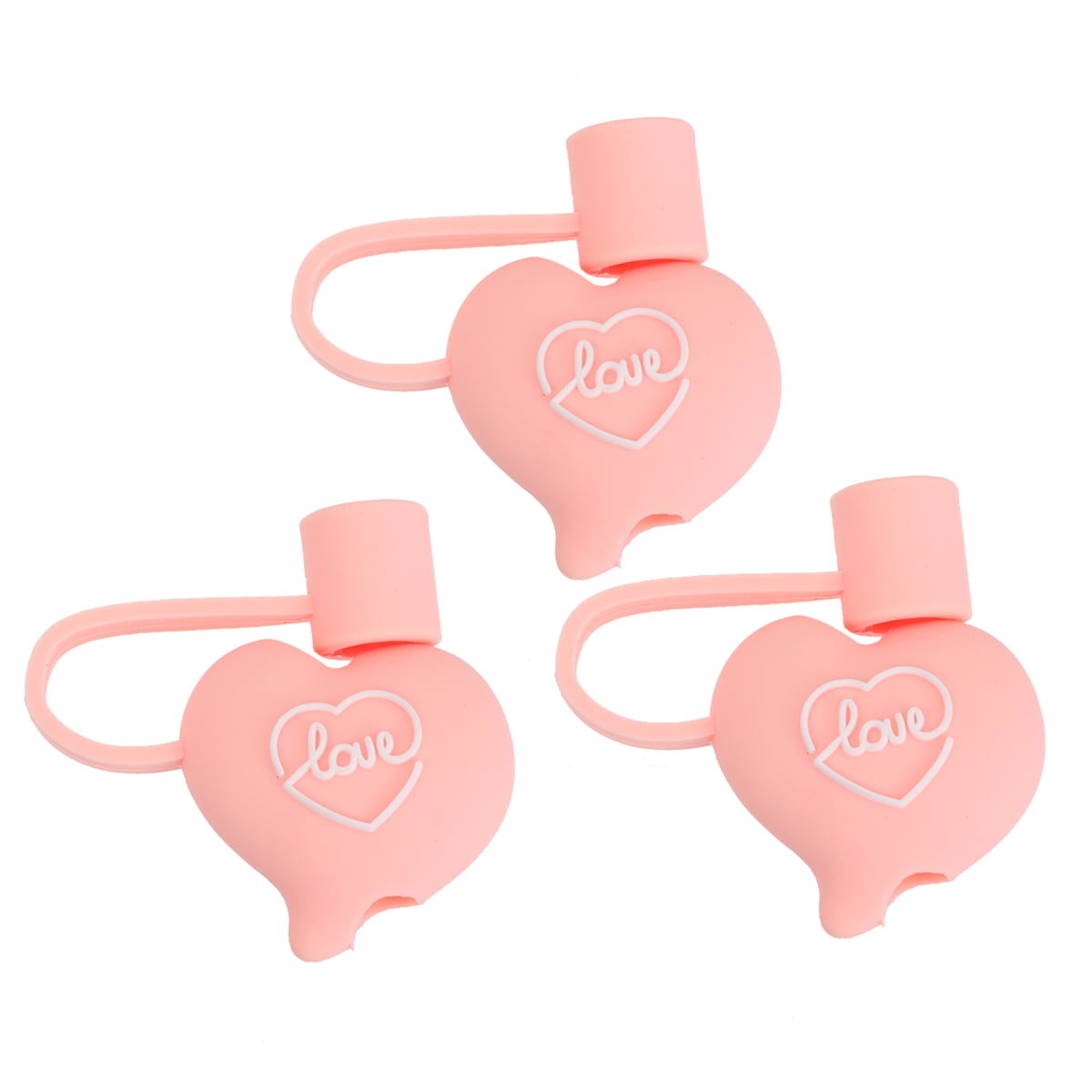 3pcs 0.4in/10mm Cute Silicone Cloud Shaped Straw Cover, Dust-proof