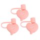 thumbnail image 1 of EeaseMX 3 tapones de silicona para pajitas con forma encantadora para fiestas, 1 of 7