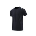 thumbnail image 2 of Lovzfmll Men's Sweat-Wicking Crew Neck Short Sleeve Running Fitness T-Shirt with Reflective Details, Soft and Breathable for Outdoor Sports Black, XL, 2 of 7