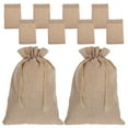 thumbnail image 1 of unbranded 10Ud Bolsitas De Con Cierre De Cordón Color Marrón Claro Para Regalos Y Organización, 1 of 6