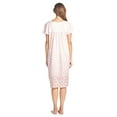 thumbnail image 3 of Casual Nights Women's Flowery Short Sleeve Nightgown, 3 of 5