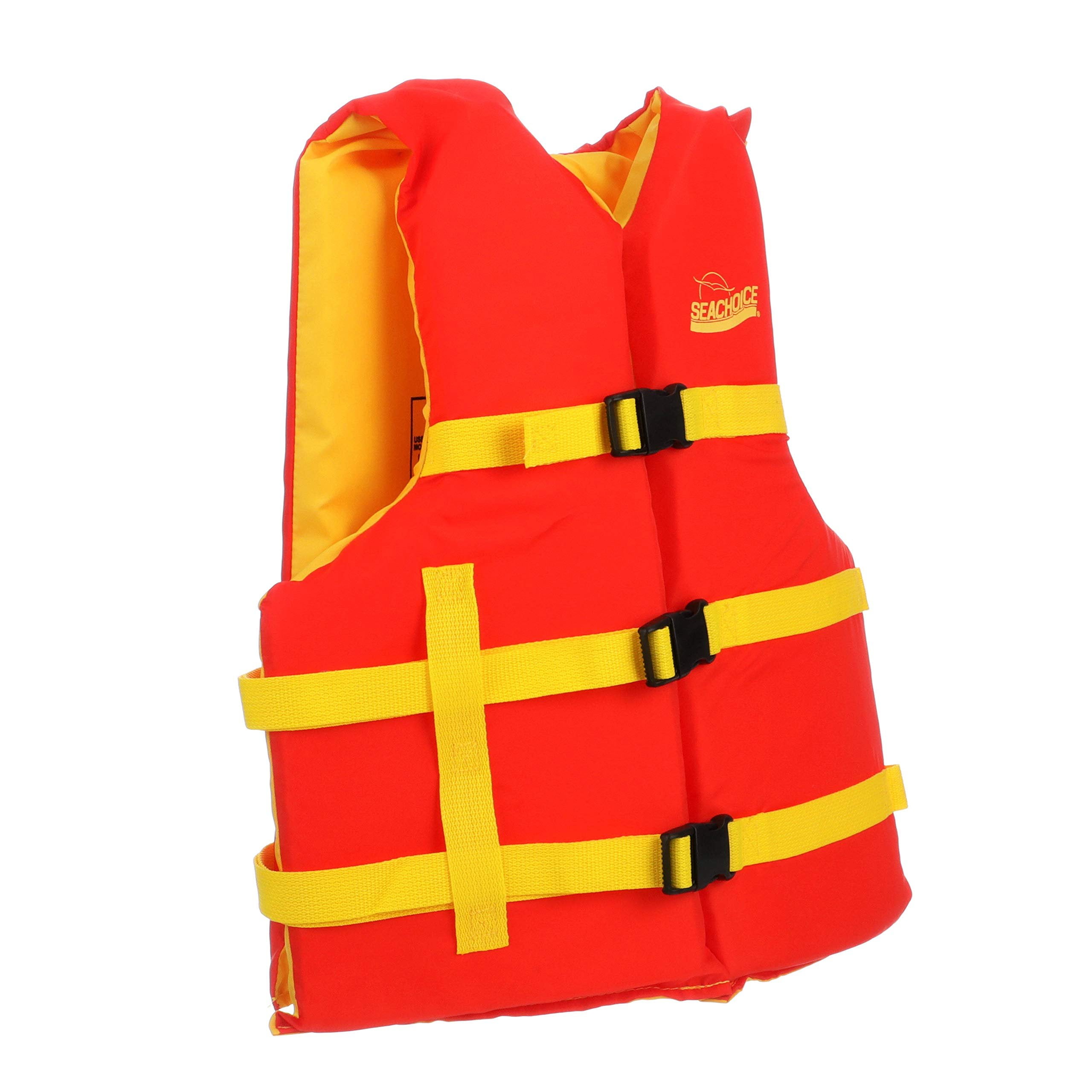 Seachoice 86230 Deluxe General Purpose Life Vest Orange/Yellow, Adult Universal