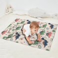 thumbnail image 2 of Beige Dinosaurs Flowers Leaves Blanket,Comfortable Soft Flannel Throw Blanket,All Season,Warm Lightweight Blankets for Sofa Bed Couch Living Room Chair,30"x40", 2 of 4