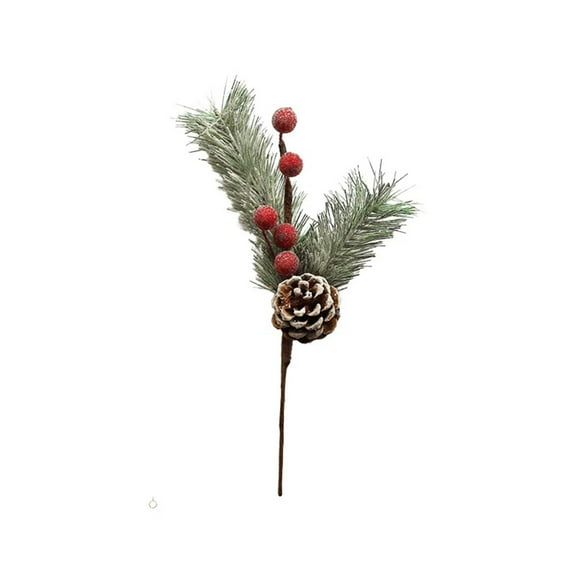chaungfeng Red Berry Christmas Cuttings, 11 Inch Artificial Fruit Sprigs, for Tree Decor, Wreath Arranging