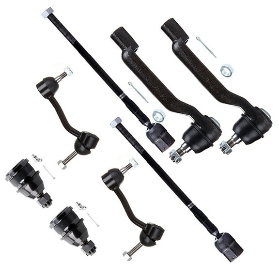 SCITOO 8pcs Suspension Kit 2 Front Lower Ball Joint 2 Sway Bar 2 Inner 2 Outer Tie Rod End Fit For 1993-1997 For Ford Thunderbird For Mercury Cougar K8477
