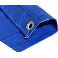 thumbnail image 6 of Tarps Now 50x100 ft Heavy Duty Plastic Tarp – Blue Poly Tarp, 6 MIL Waterproof Cover w/ Aluminum Grommets, Reinforced Edges, Tear Resistant Polyethylene for Camping, Roofing, Construction, Outdoor Us, 6 of 8