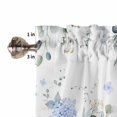 thumbnail image 5 of Kitchen Curtains 45 Inches length, Eucalyptus Flower Window Treatment Curtain Drapes, Sage Green Leaf Blue Floral Watercolor Lightweight Window Panels for Living Room Bedroom, 52"x45", 2 Panels, 5 of 7