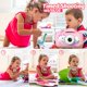 thumbnail image 4 of Cámara para Niños MgaoLo Mgaolo 3-12 Años con Funda de Silicona Rosa, 4 of 7