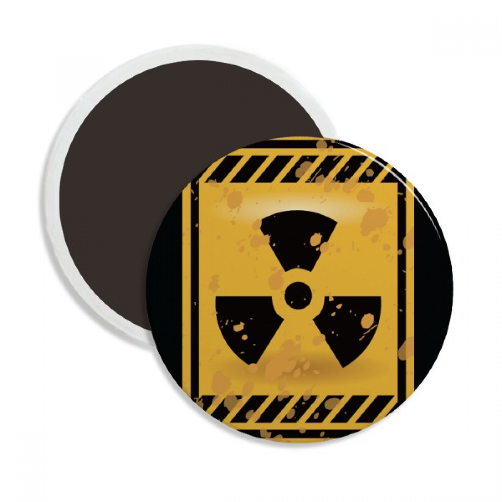 Logo Radioactive And Dangerous Substances No Entry Round Ceracs Fridge