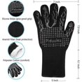 thumbnail image 4 of Bbq Tool 35cm Bbq Gloves, 1472f Heat Resistant Non-slip Grill Mitt With Elastic Cuff For Frying, Bbq, 4 of 5