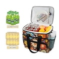 thumbnail image 2 of FORMRS Insulated Cooler Bag 24 Cans Capacity Soft Leakproof Lunch Box with Side Pockets, Blooming Flowers, 2 of 7