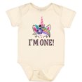 thumbnail image 3 of Inktastic First Birthday Unicorn for Girl Girls Baby Bodysuit, 3 of 5