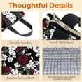 thumbnail image 4 of Pioneer Flower Floral Print Pattern Insulated Lunch Bag for Women & Adults,Large Portable Soft Cooler Lunch Bag,Thermal Food Storage Tote with Pearl Cotton,8.66L,8.75x5.75x9.5 Inch, 4 of 6
