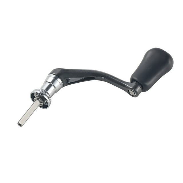 Reel Replacement Rocker Arm, Handle Grip Part, Alloy Square Pattern/ Hexagonal Style Reel Single/ Double Handle Grip Compatible For 1000-4000 Model Spinning Fishing Reel